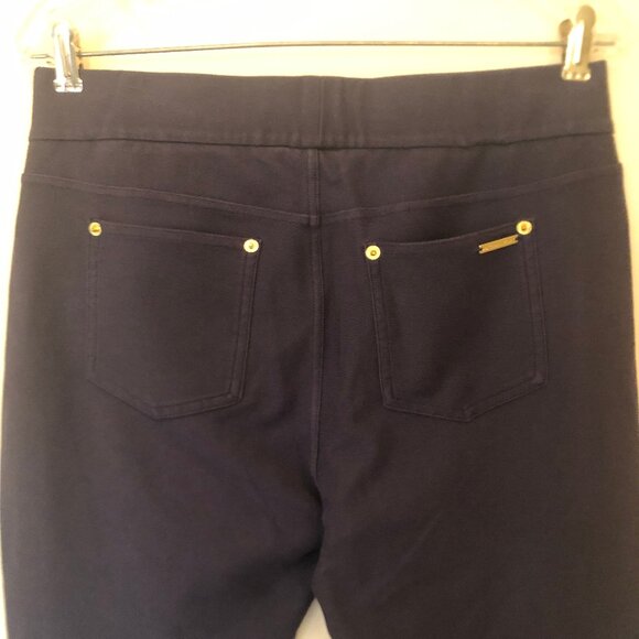 MICHAEL Michael Kors navy pull-on leggings sz L - Picture 6 of 9